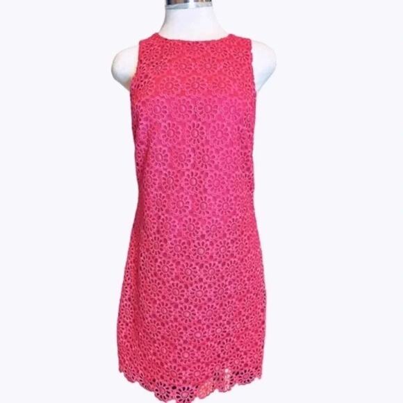 Laundry By Shelli Seagal Pink Lace‎ Sleeveless Cocktail Party Dress Size 4 - Picture 1 of 6